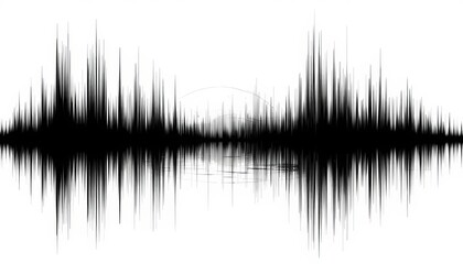 Analyzing sound waves and reflections audio visualization digital artwork abstract environment side view conceptual representation