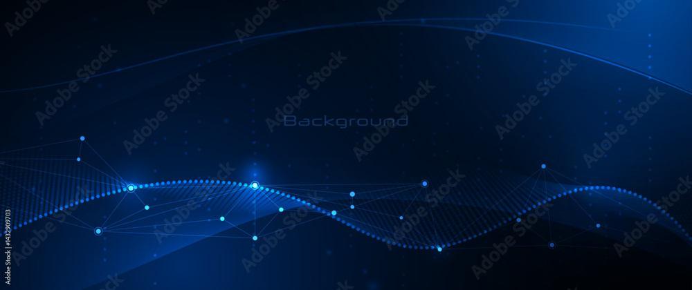 Poster big data futuristic, hi tech technology & light line design. vector datum digital background. illust
