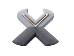 Exploring the Impact of the X Logo on Public Utilities in Modern 3D Puzzles Against a Striking Black Background
