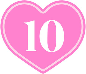 Flat Heart Number 10
