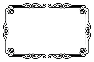 Ornate Rectangular Frame (7)