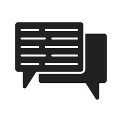 Chat icon vector image. Suitable for mobile apps, web apps and print media.