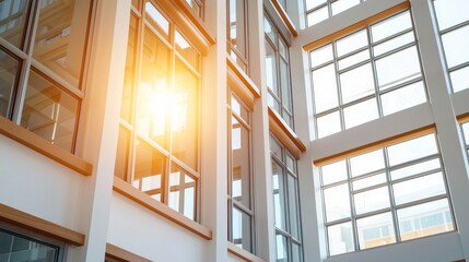 Obraz premium Global collaboration to address climate change sustainable building design in urban environments