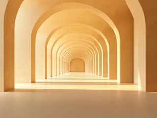 Fototapeta premium Archway in hallway perspective