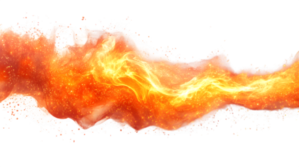 Electric spark energy effect isolated on white background