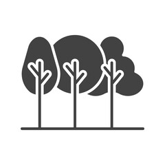 Forest icon vector image. Suitable for mobile apps, web apps and print media.