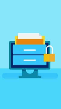 Online data storage, Secure server for online data, File and folder stored in secured server, Business web hosting.