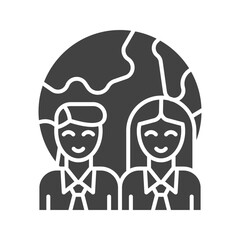 Fototapeta premium Society icon vector image. Suitable for mobile apps, web apps and print media.