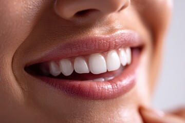 Smiling Woman with White Teeth