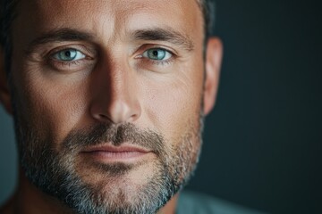 Obraz premium Man portrait with intense eyes