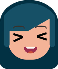 female face expression icon