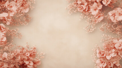 Fototapeta premium Vintage floral texture art background