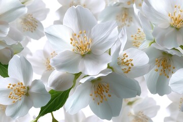 White Jasmine Flower Blossoms