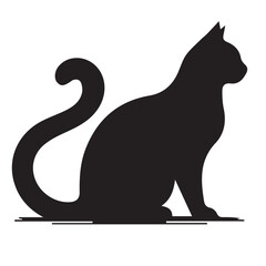 "Vector Set of Black Cat Silhouettes – Halloween, Mystical, and Feline Design Elements"