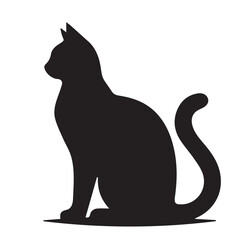 "Vector Set of Black Cat Silhouettes – Halloween, Mystical, and Feline Design Elements"