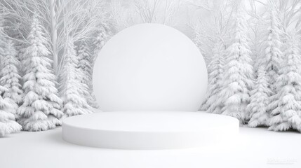 Winter wonderland display platform