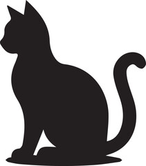 "Vector Set of Black Cat Silhouettes – Halloween, Mystical, and Feline Design Elements"