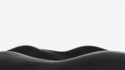 Obraz premium A black and white image of a landscape.