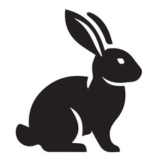 "Vector Set of Bunny Silhouettes – Easter, Spring, and Animal Design Elements"