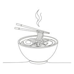 A bowl of boiled noodles