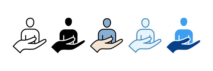 Support  Icon Set Multiple Style Collection