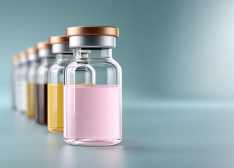 Vaccine Vials and empty space