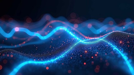 Fototapeta premium Abstract blue purple flowing backgrounds for designs