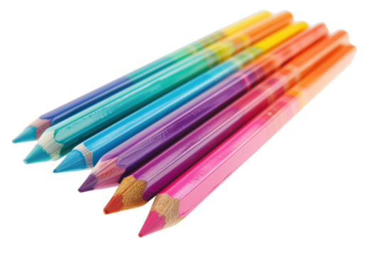 Colored Pencils Gradient Set Design