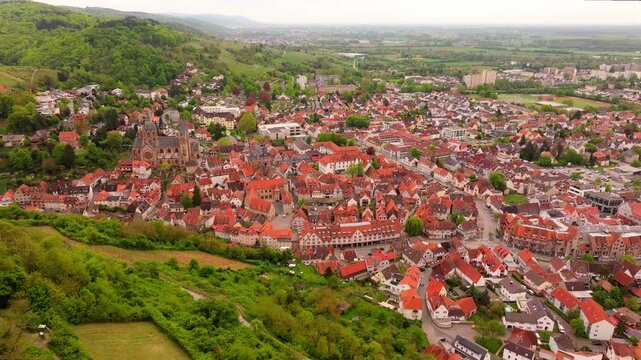 historic city of heppenheim germany 4k 50fps video