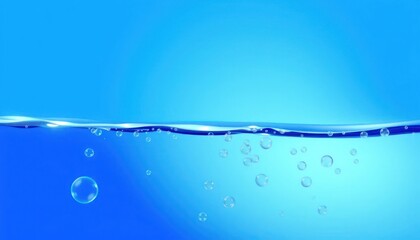 Water surface with bubbles