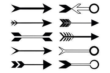 Arrows - Line Icons Arrow vector icon set in thin line style