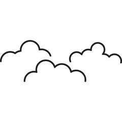  Handrawn Cloud Line