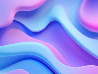 Abstract background with flowing shapes in pastel colors creating a smooth and calming visual effect perfect for modern design and artistic projects with digital art style
