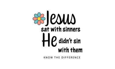 Christian Motivational Quote Typography. Faith-Based Inspirational Bible Verse Art for Posters, Social Media, and Merch