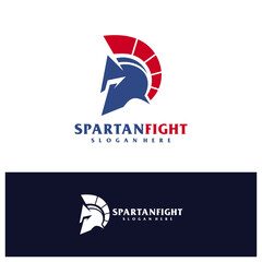Spartan logo design concept vector. Spartan Head Logo Design Template. Creative Symbol. Icon