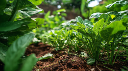 Vibrant plants nourished by fish emulsion