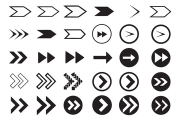 Arrows - Line Icons  Arrow vector icon set in thin line style