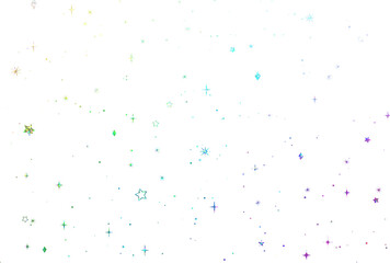 背景素材_ホログラム_星