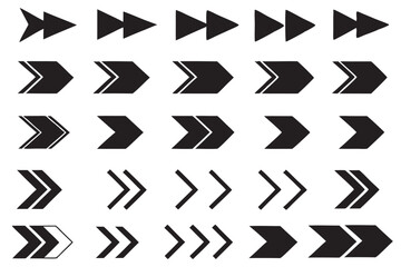 Arrows - Line Icons  Arrow vector icon set in thin line style