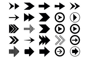 Arrows - Line Icons  Arrow vector icon set in thin line style