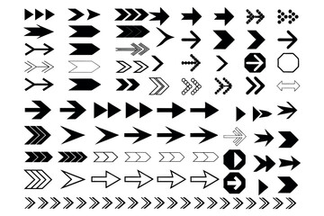 Arrows - Line Icons  Arrow vector icon set in thin line style