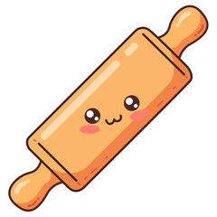 Cute Cartoon Rolling Pin Illustration