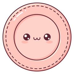 Cute Cartoon Plate Illustration