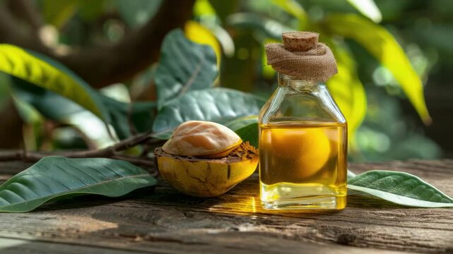 sapote essential oil. Selective focus