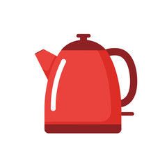 Big ceramic teapots, glass kettle with handle on white background, teapot pattern consisting in spout for draining liquid coffee in kit kettles, collection teapots it different kitchen kettle