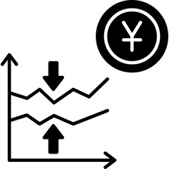 Fototapeta premium Line Graph icon