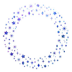 ホログラム_フレーム_星_輪