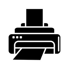 Printer Icon Vector for web colored printer icon .vector illustration, pictogram isolated on white background. color editable