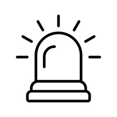 Emergency icon. for mobile concept color editable