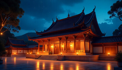 Obraz premium Background Happy vesak Day. Thai culture